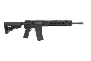 Radical Firearms Carbine length 5.56x45 AR-15 rifle with magazine, black.